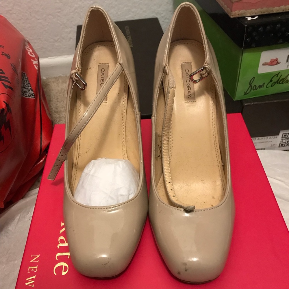 Cate Gray Heel Shoes